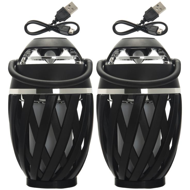 Skorter | 2-Pack: Power-To-Go True Wireless Stereo Lantern Flame Speakers