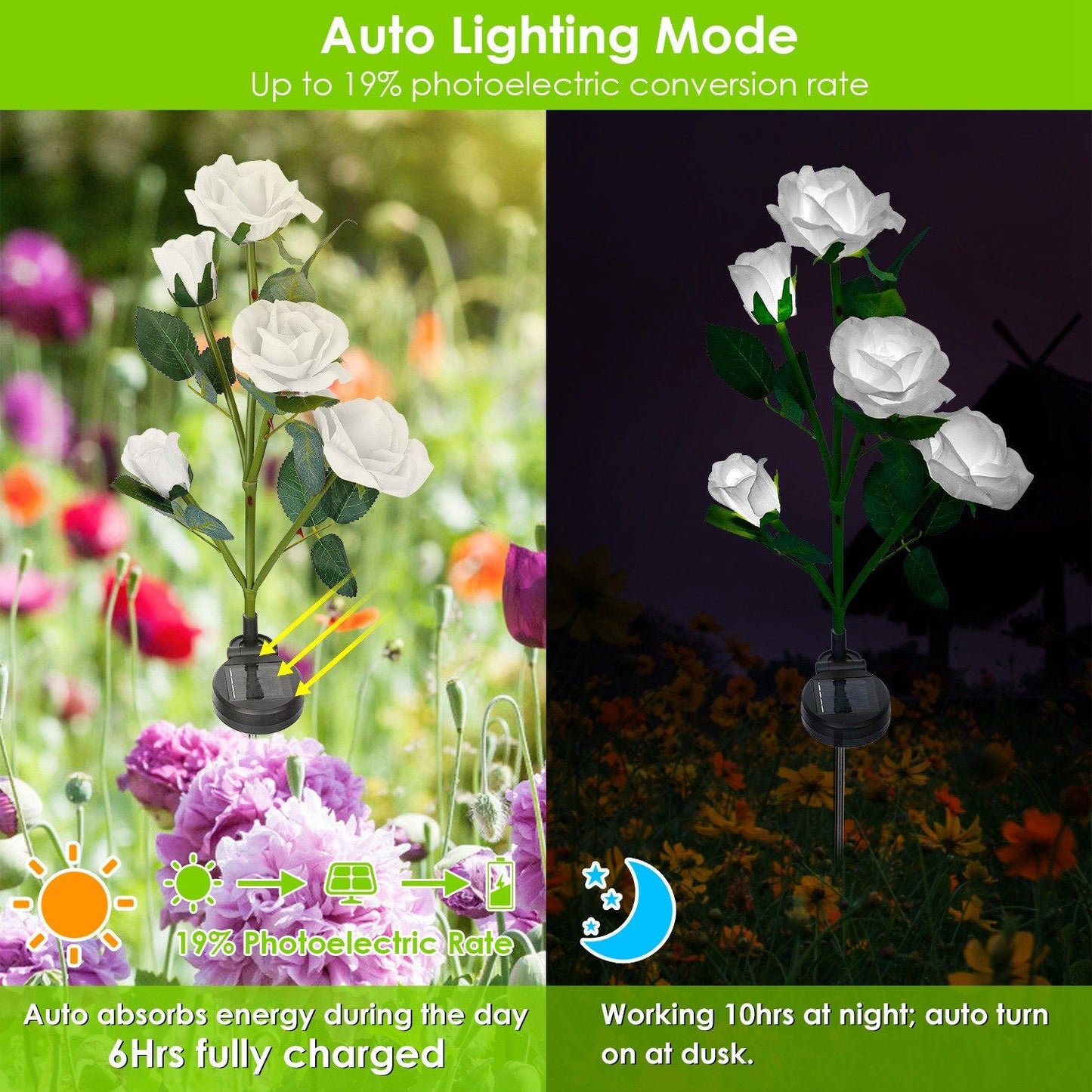 Skorter | 2-Pack: Battery-Operated Pink Flower LED Decorative Lamp
