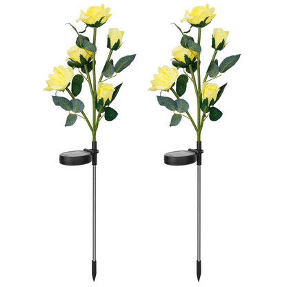 Skorter | 2-Pack: Battery-Operated Pink Flower LED Decorative Lamp