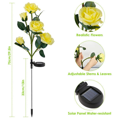Skorter | 2-Pack: Battery-Operated Pink Flower LED Decorative Lamp