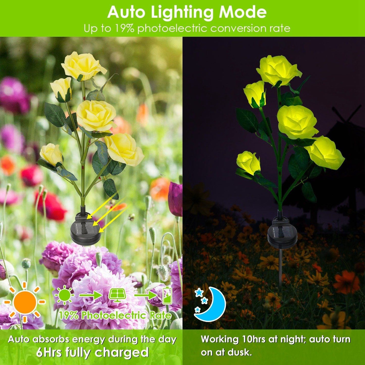 Skorter | 2-Pack: Battery-Operated Pink Flower LED Decorative Lamp