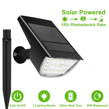 Skorter | 2-Pack: Solarek 32 LED solar landscape spotlights