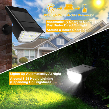 Skorter | 2-Pack: Solarek 32 LED solar landscape spotlights