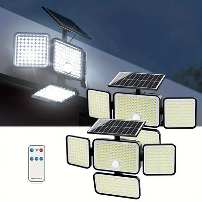 Skorter | 2-Pack: Super Bright Solar Motion Sensor Outdoor Lights with Remote Control