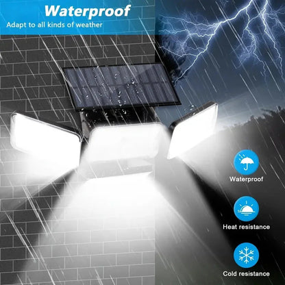 Skorter | 2-Pack: Super Bright Solar Motion Sensor Outdoor Lights with Remote Control