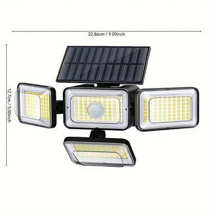 Skorter | 2-Pack: Super Bright Solar Motion Sensor Outdoor Lights with Remote Control
