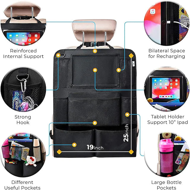 Skorter | 2-piece: Trunk back seat organizer storage bag