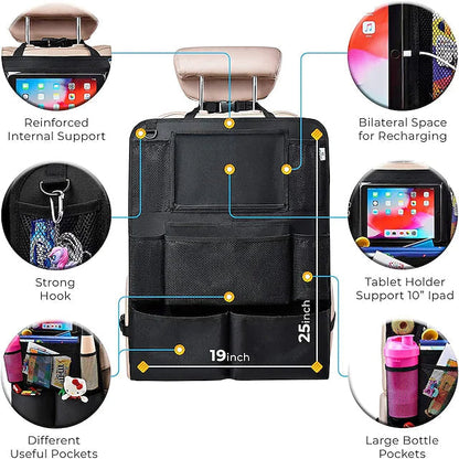 Skorter | 2-piece: Trunk back seat organizer storage bag