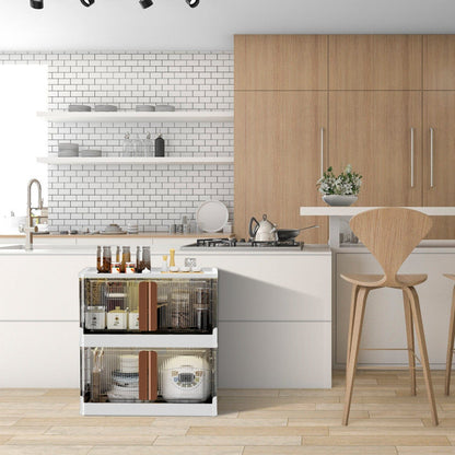 Skorter | 2-piece: Collapsible Stackable Storage Containers with Lid