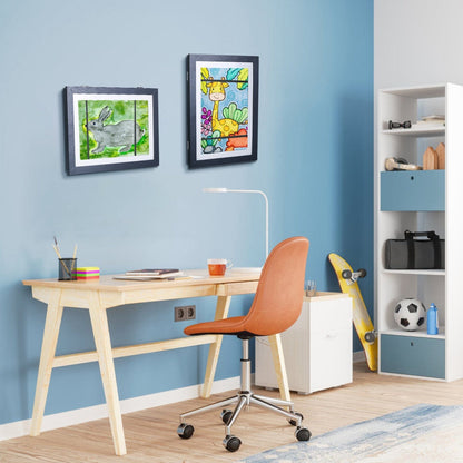 Skorter | 2-Piece: Kids Art Frame Front Opening Wood Picture Frame