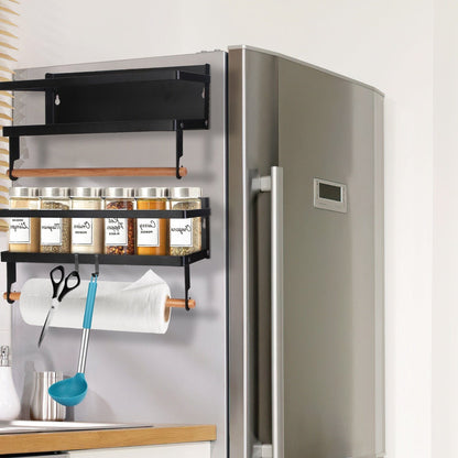 Skorter | 2-Piece: Magnetic spice racks for refrigerator with paper sleeve