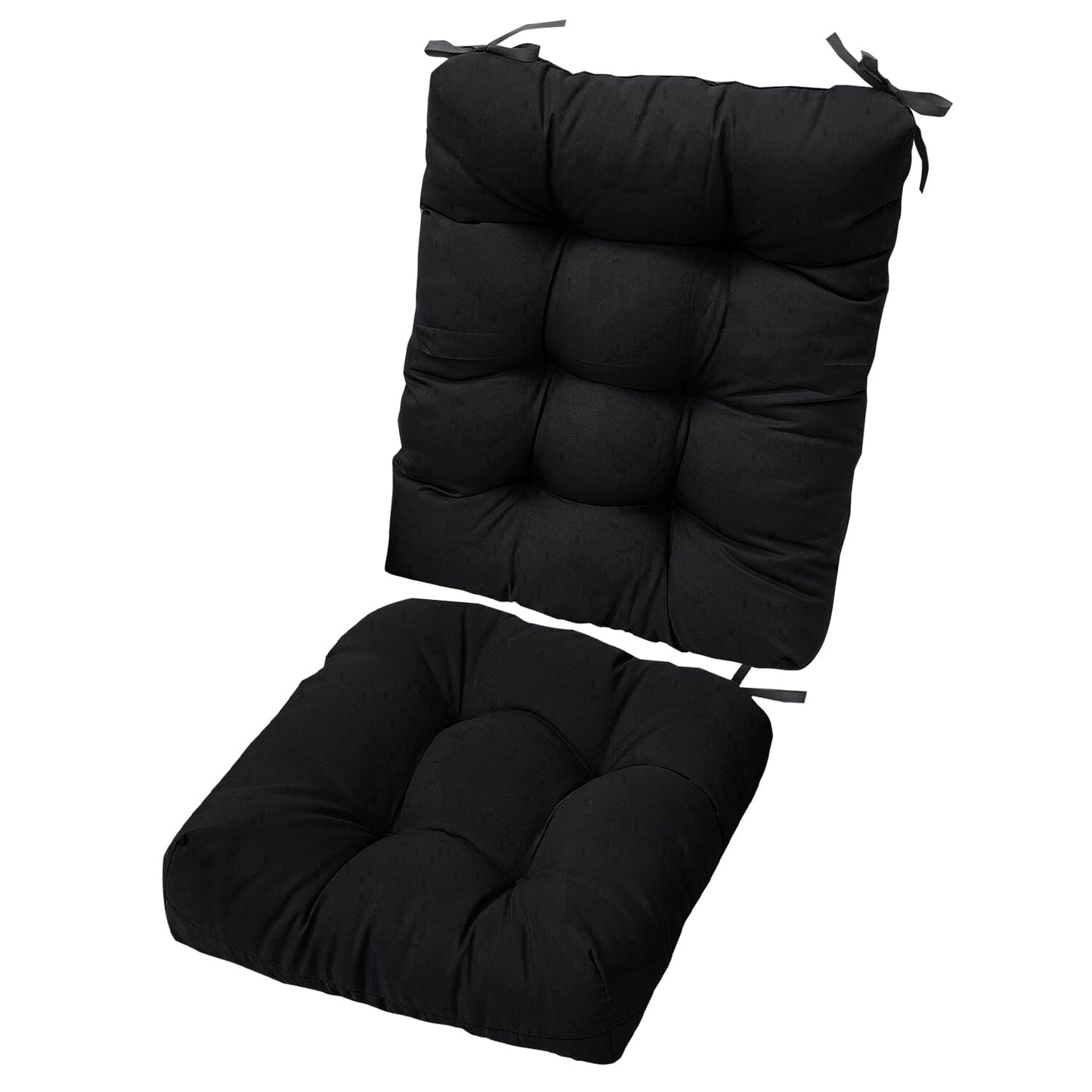 Skorter | 2-piece set: Rocking chair cushion with smoke-free straps Polyester fiber filling