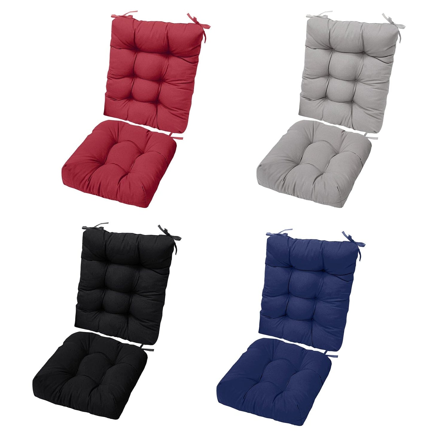 Skorter | 2-piece set: Rocking chair cushion with smoke-free straps Polyester fiber filling