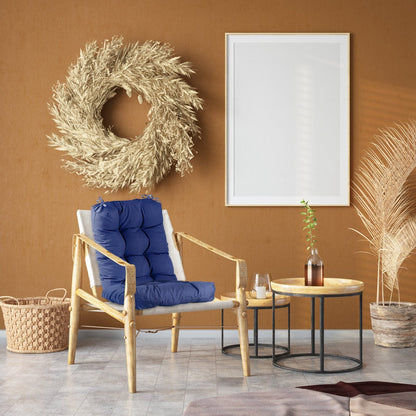 Skorter | 2-piece set: Rocking chair cushion with smoke-free straps Polyester fiber filling