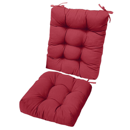 Skorter | 2-piece set: Rocking chair cushion with smoke-free straps Polyester fiber filling