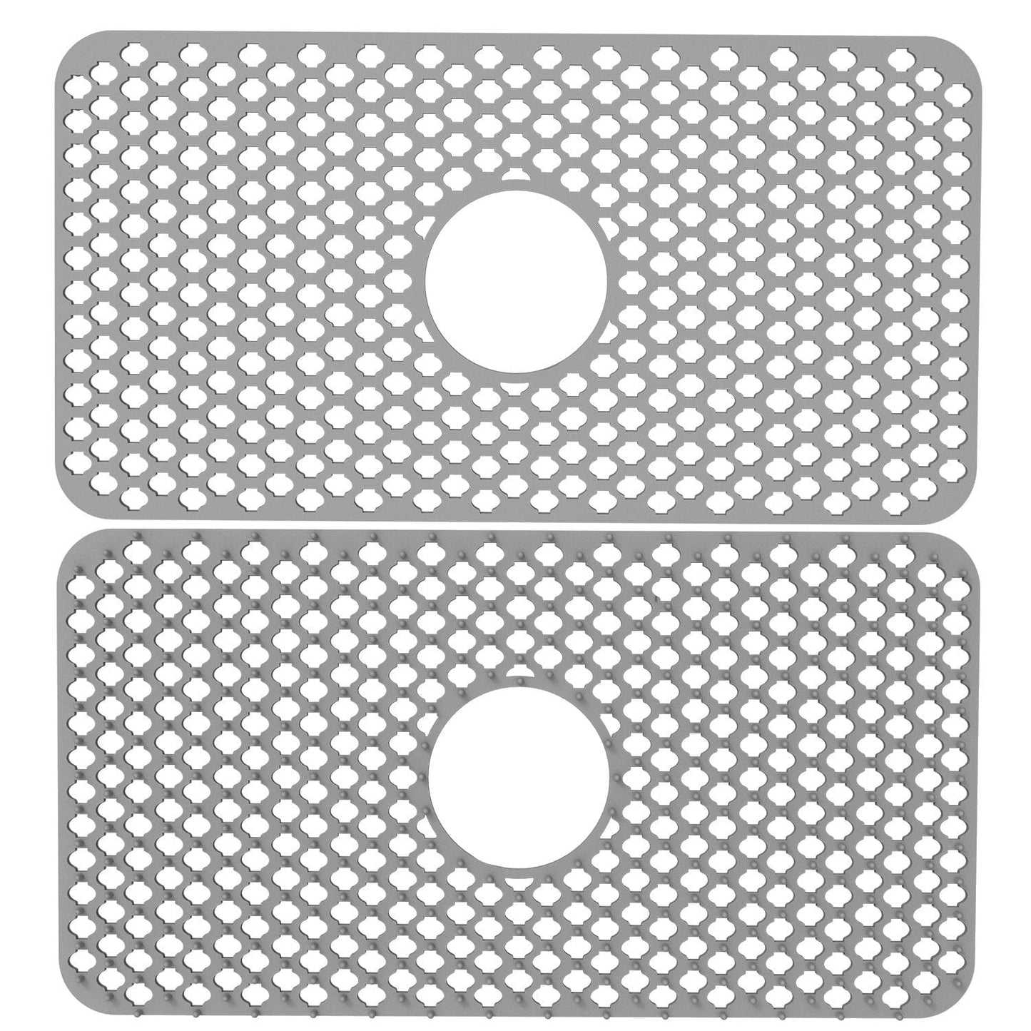 Skorter | 2 Piece: Silicone Drain Cleaning Mat with Central Drain Hole