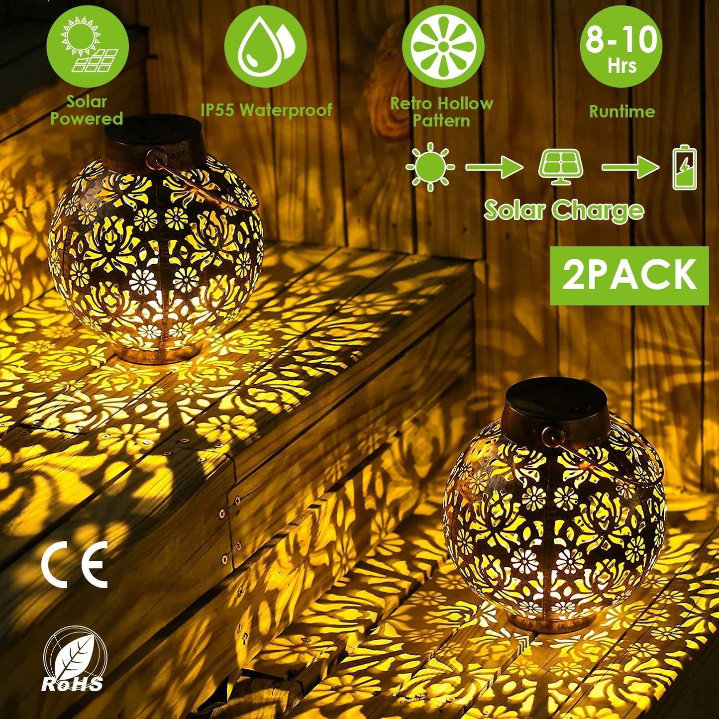 Skorter | 2-part: Solar-powered Hanging Light