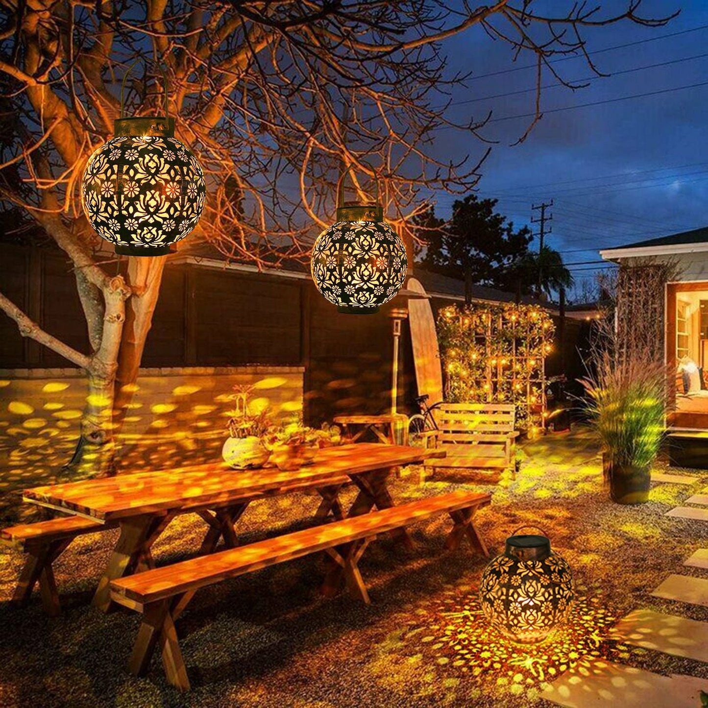 Skorter | 2-part: Solar-powered Hanging Light
