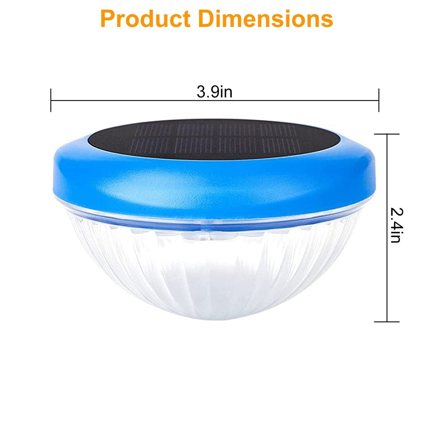 Skorter | 2-piece: Solar-powered LED pool light Gradient Multicolor Change