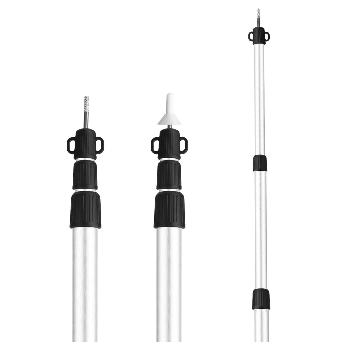 Skorter | 2-Piece: Telescoping Tarpaulin Poles Portable Aluminum Awning Poles