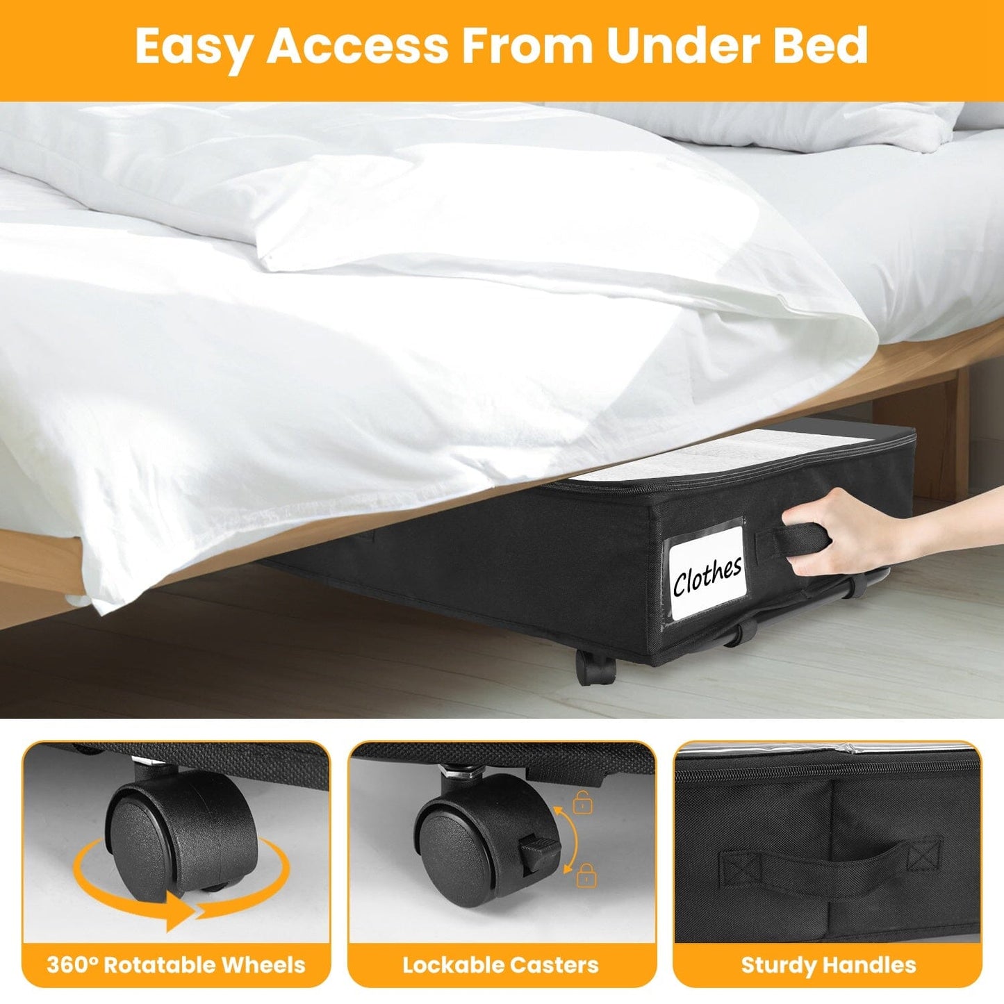 Skorter | 2-piece: Storage container under the bed