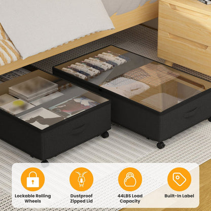 Skorter | 2-piece: Storage container under the bed