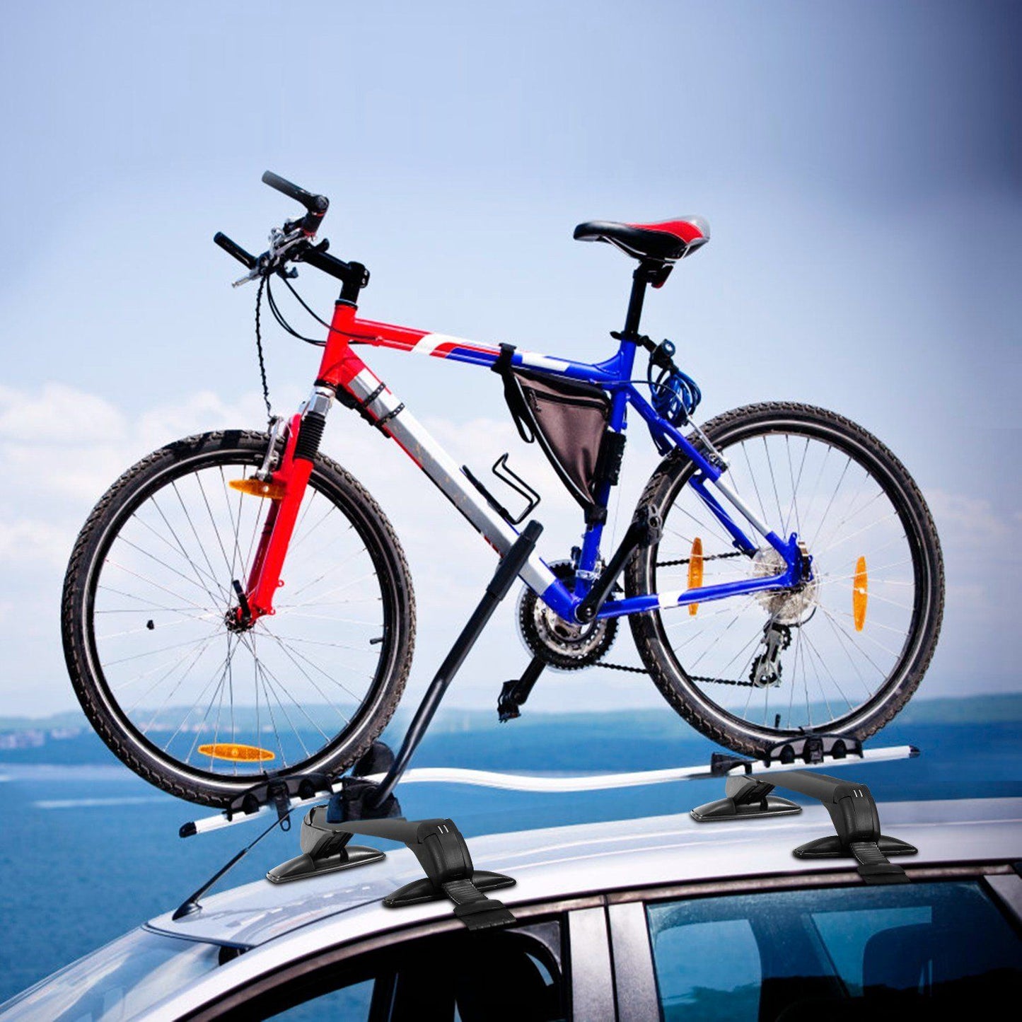 Skorter | 2-Piece: Universal 110CM/43-Inch Car Roof Rack Cross Bar