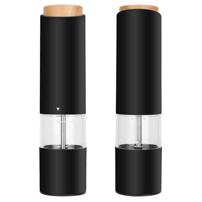 Skorter | 2-piece: Electric salt and pepper mills with battery and adjustable coarseness