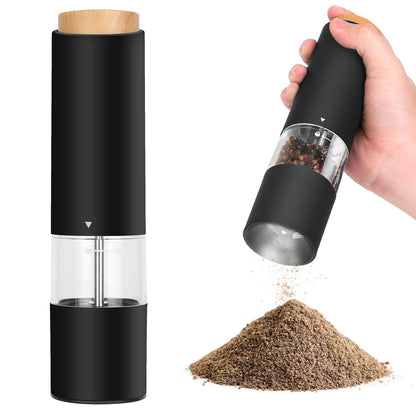 Skorter | 2-piece: Electric salt and pepper mills with battery and adjustable coarseness