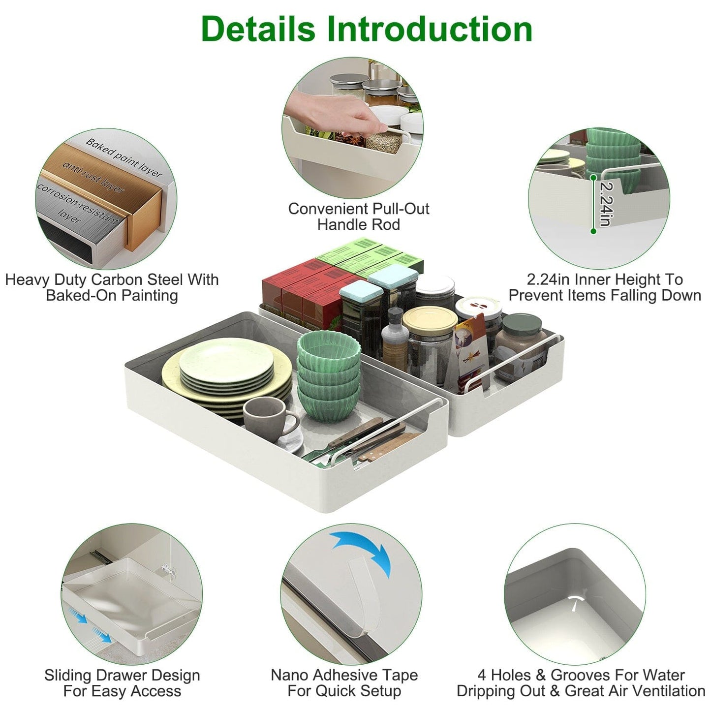 Skorter | 2 pieces: Retractable closet organizers