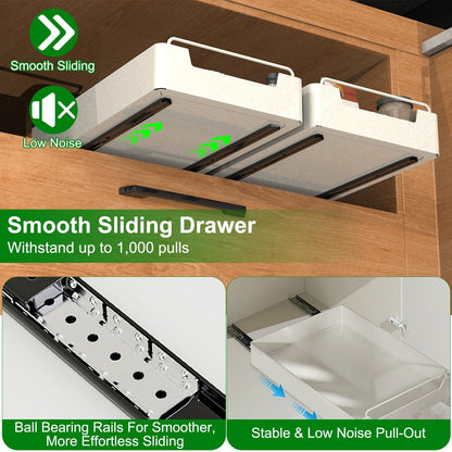 Skorter | 2 pieces: Retractable closet organizers