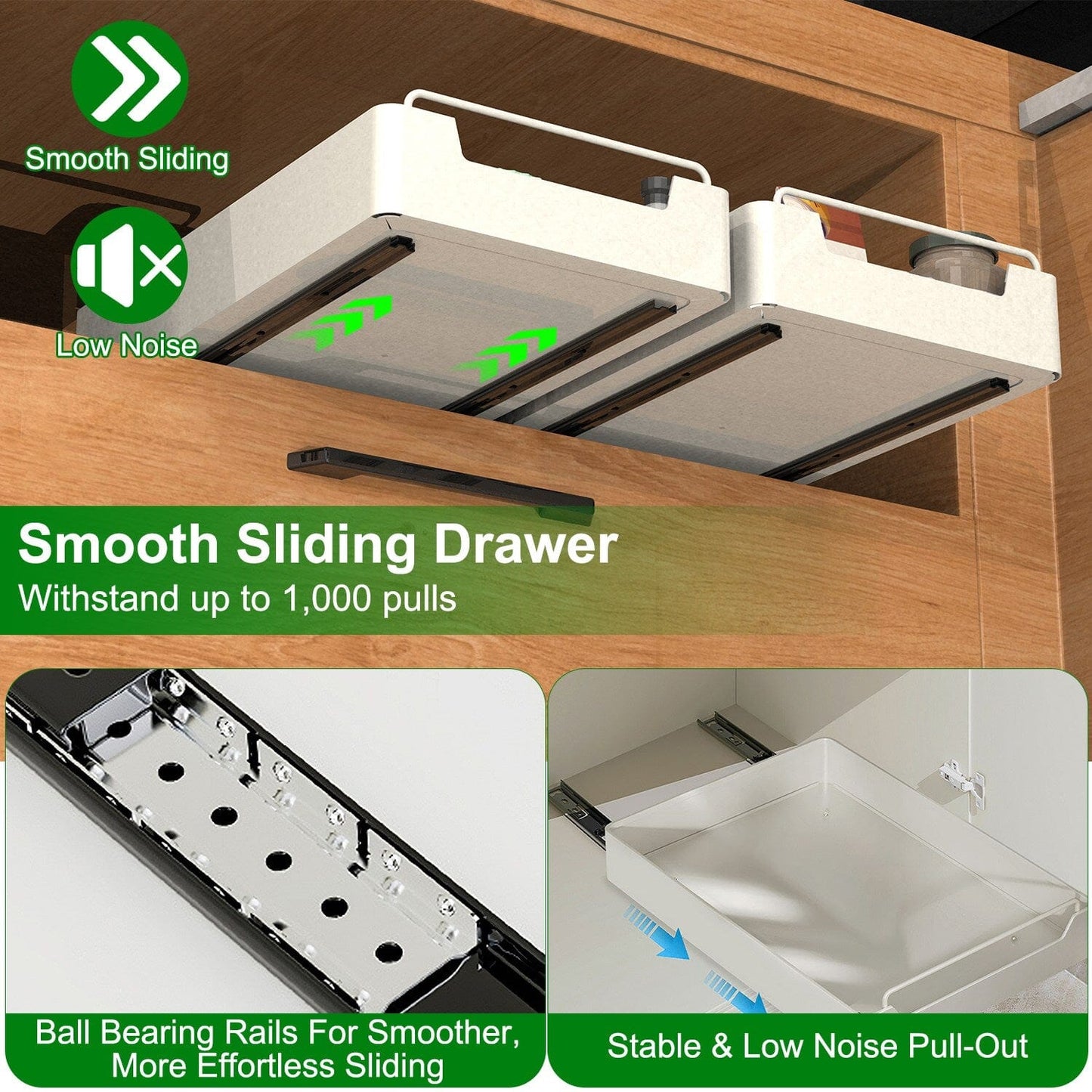 Skorter | 2-Pieces: Pull Out Cabinet Organizers