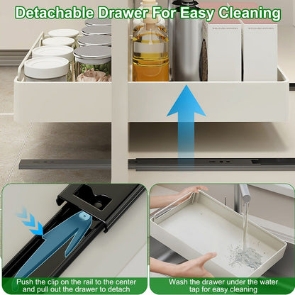 Skorter | 2-Pieces: Pull Out Cabinet Organizers