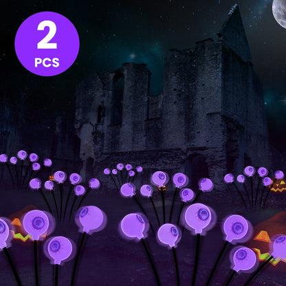 Skorter | 2-Piece: Sun-Soaking Eyeball Light Sources Halloween Decoration Swinging Light