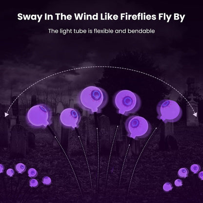 Skorter | 2-Piece: Sun-Soaking Eyeball Light Sources Halloween Decoration Swinging Light