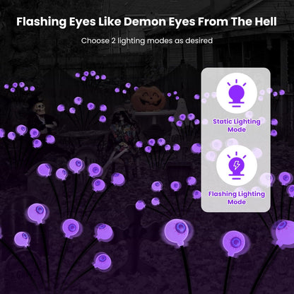 Skorter | 2-Pieces: Solar Scary Eye Light Halloween Decoration Swinging Light