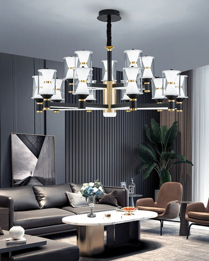 2 Tier - 12 lights Hourglass Chandelier - SKØRTER