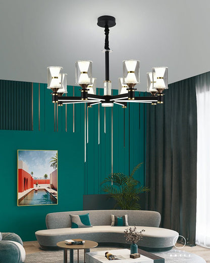2 Tier - 12 lights Hourglass Chandelier - SKØRTER