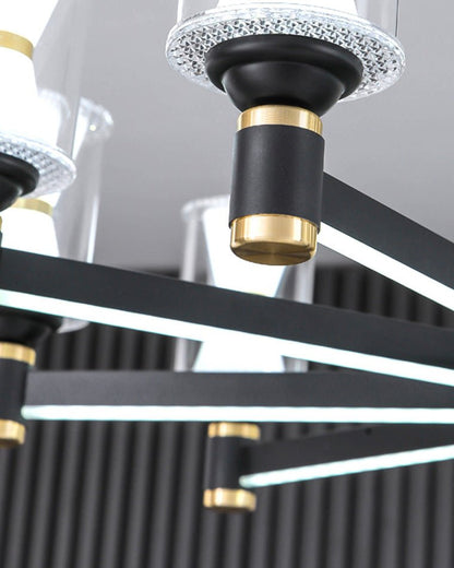 2 Tier - 12 lights Hourglass Chandelier - SKØRTER