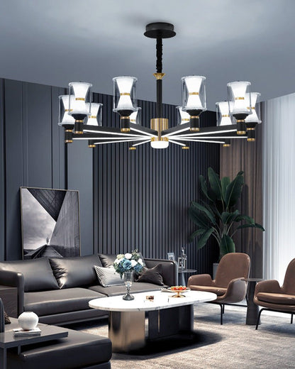 2 Tier - 12 lights Hourglass Chandelier - SKØRTER