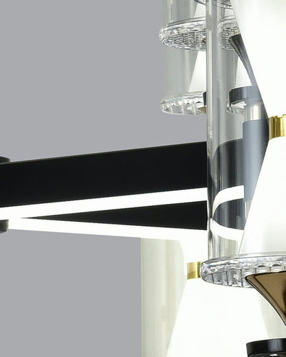 2 Tier - 12 lights Hourglass Chandelier - SKØRTER