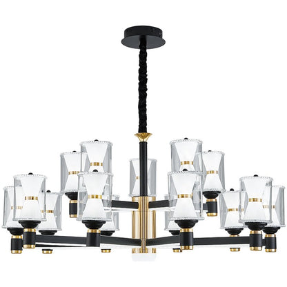 2 Tier - 12 lights Hourglass Chandelier - SKØRTER