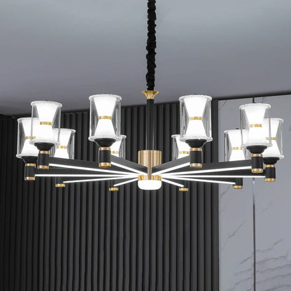 2 Tier - 12 lights Hourglass Chandelier - SKØRTER