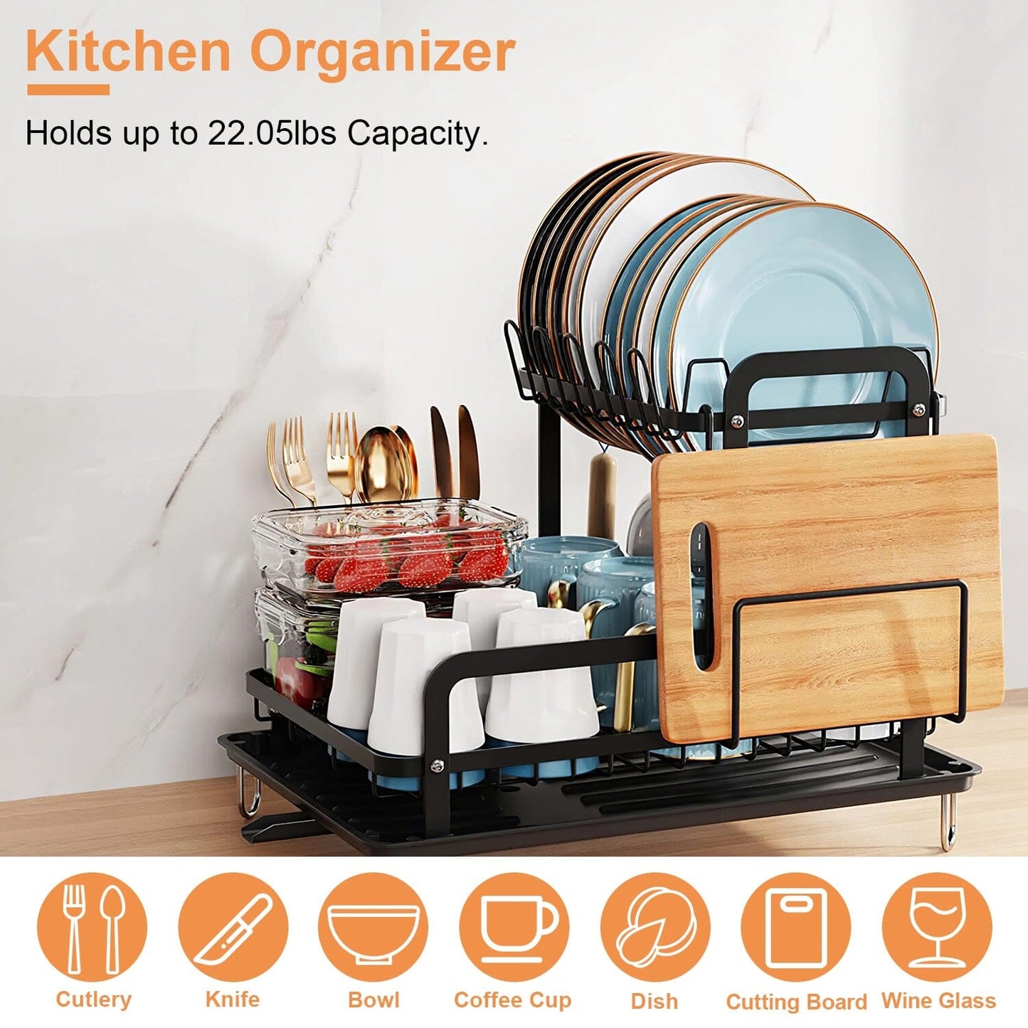 Skorter | 2-layer dish rack