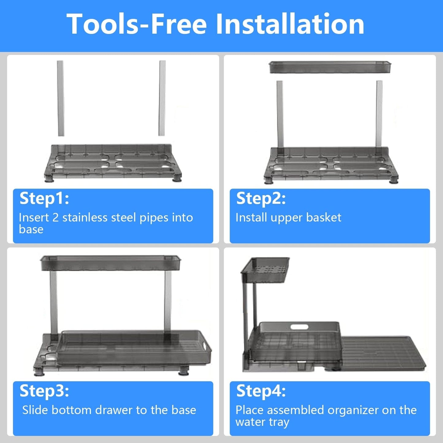 Skorter | 2-level Pull-out Under Sink Organizer