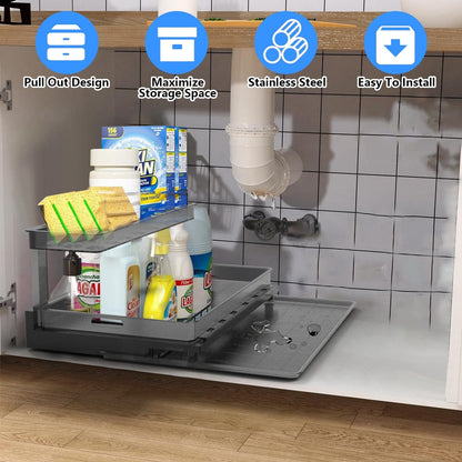 Skorter | 2-level Pull-out Under Sink Organizer