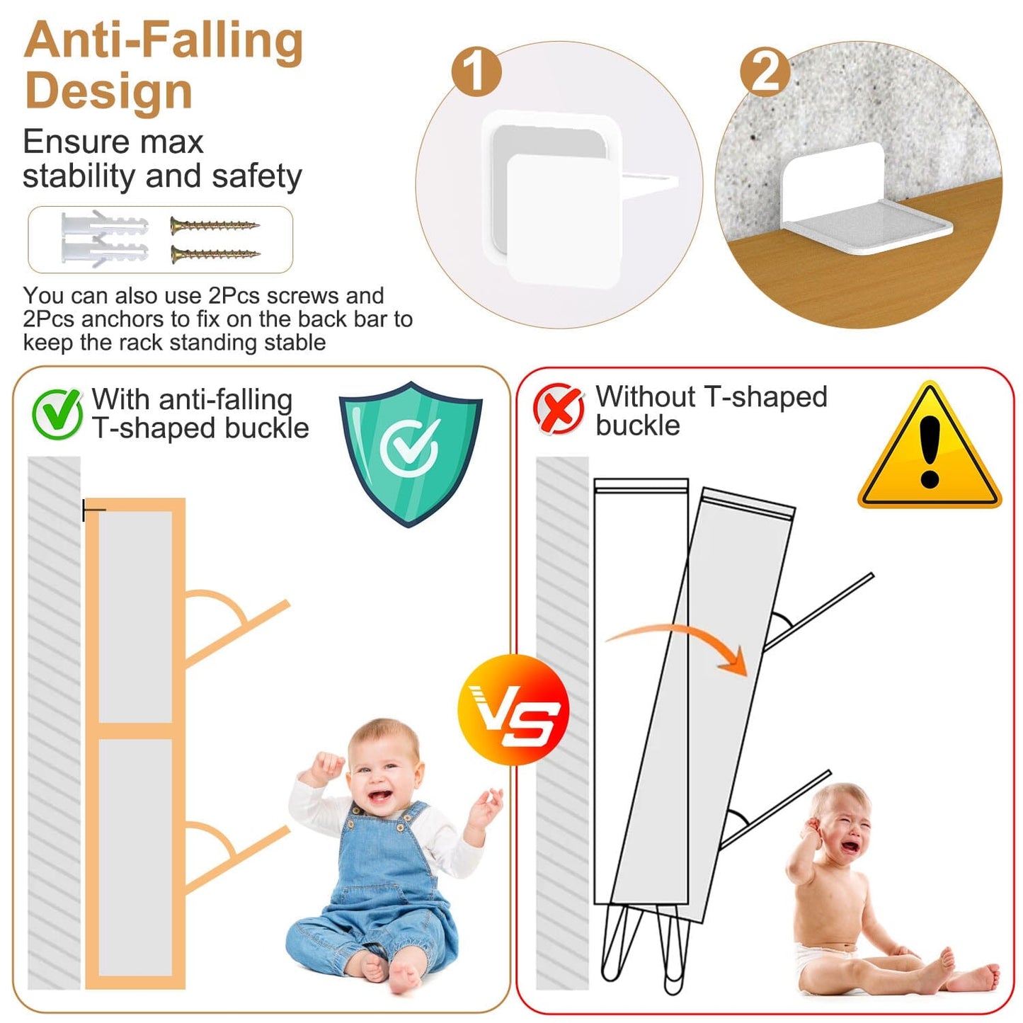 Skorter | 2-layer Shoe Cabinet with 2 Flip Drawers Slim Bamboo Shelf Narrow Organizer