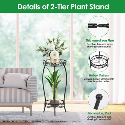 Skorter | 2-layer high plant holder stand