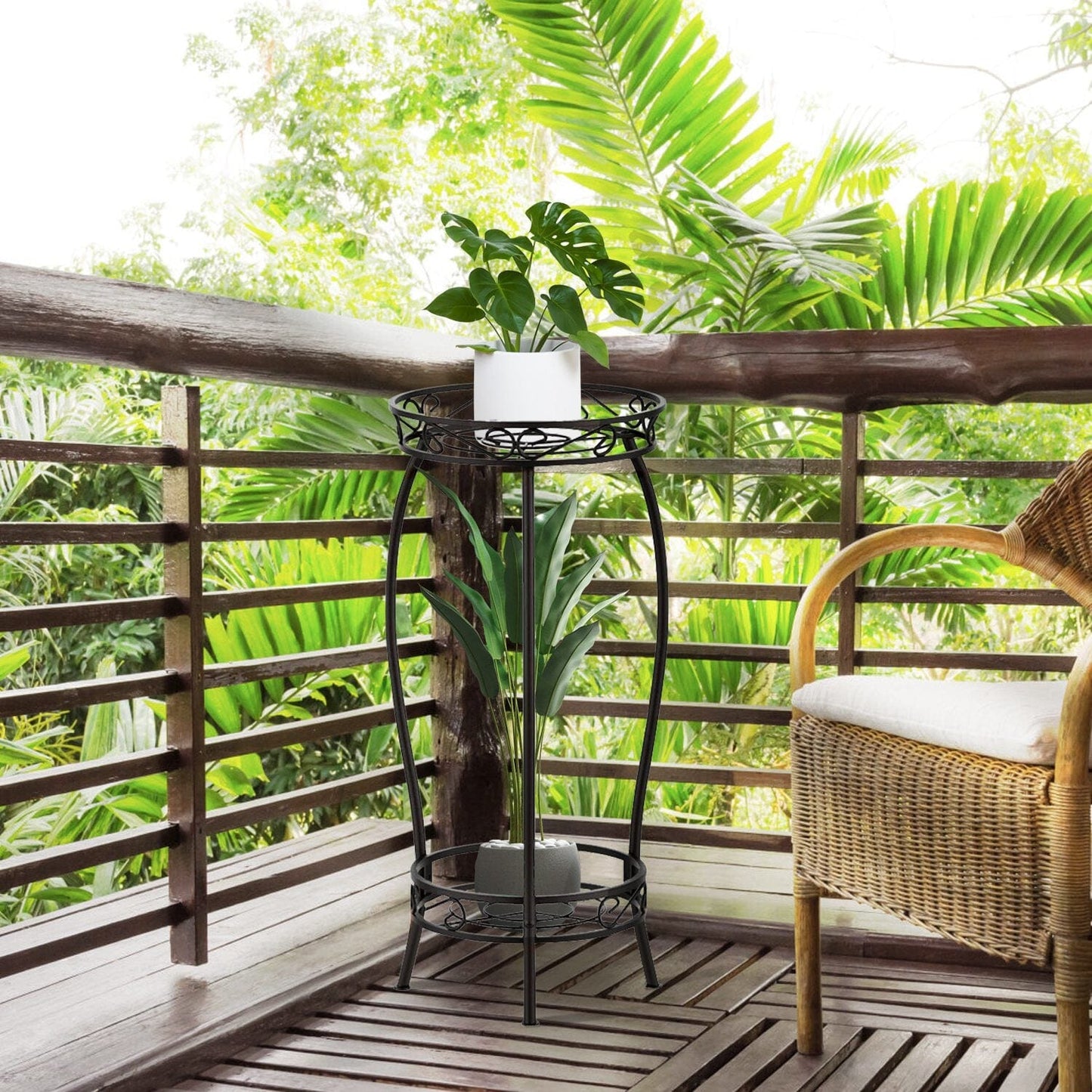 Skorter | 2-layer high plant holder stand