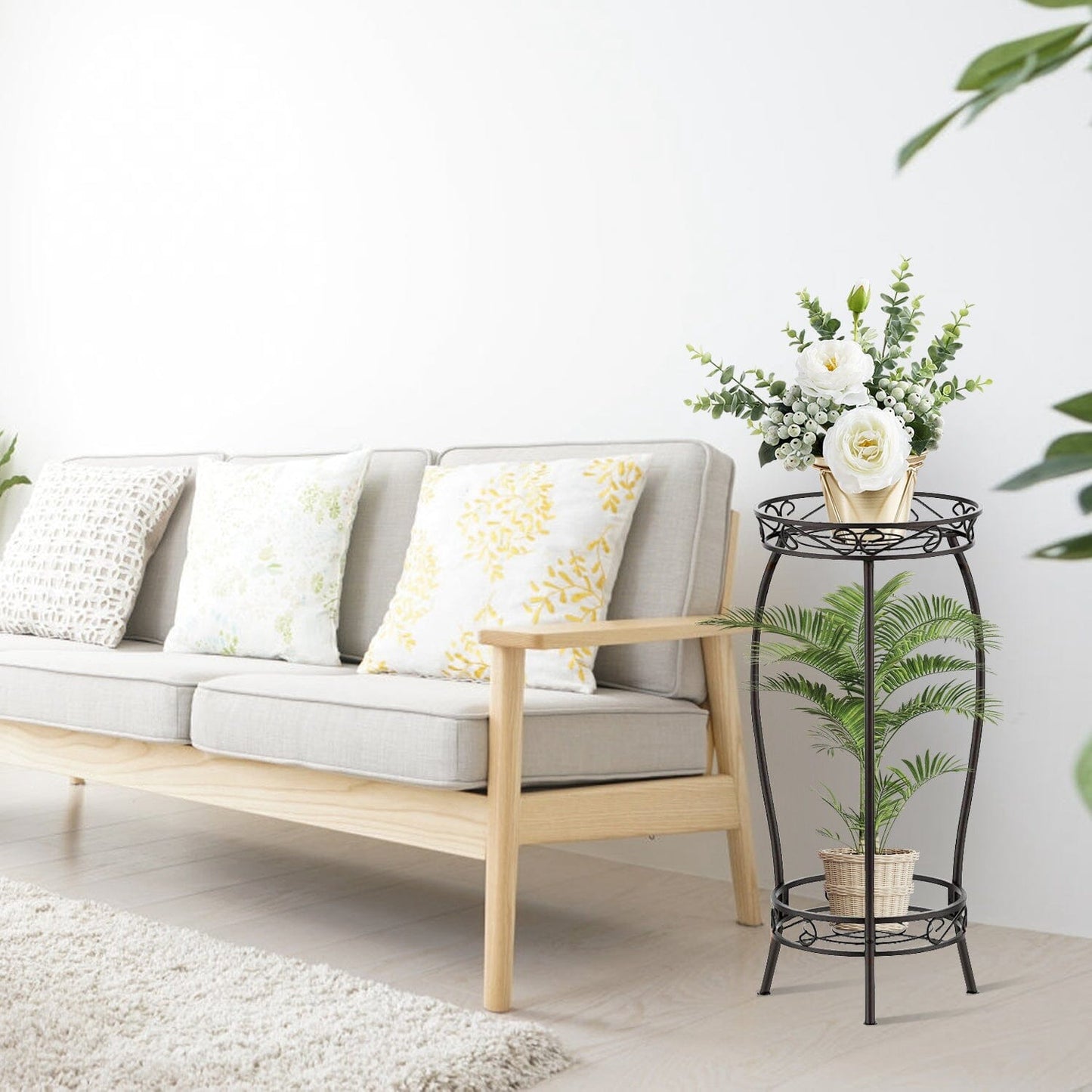 Skorter | 2-layer high plant holder stand